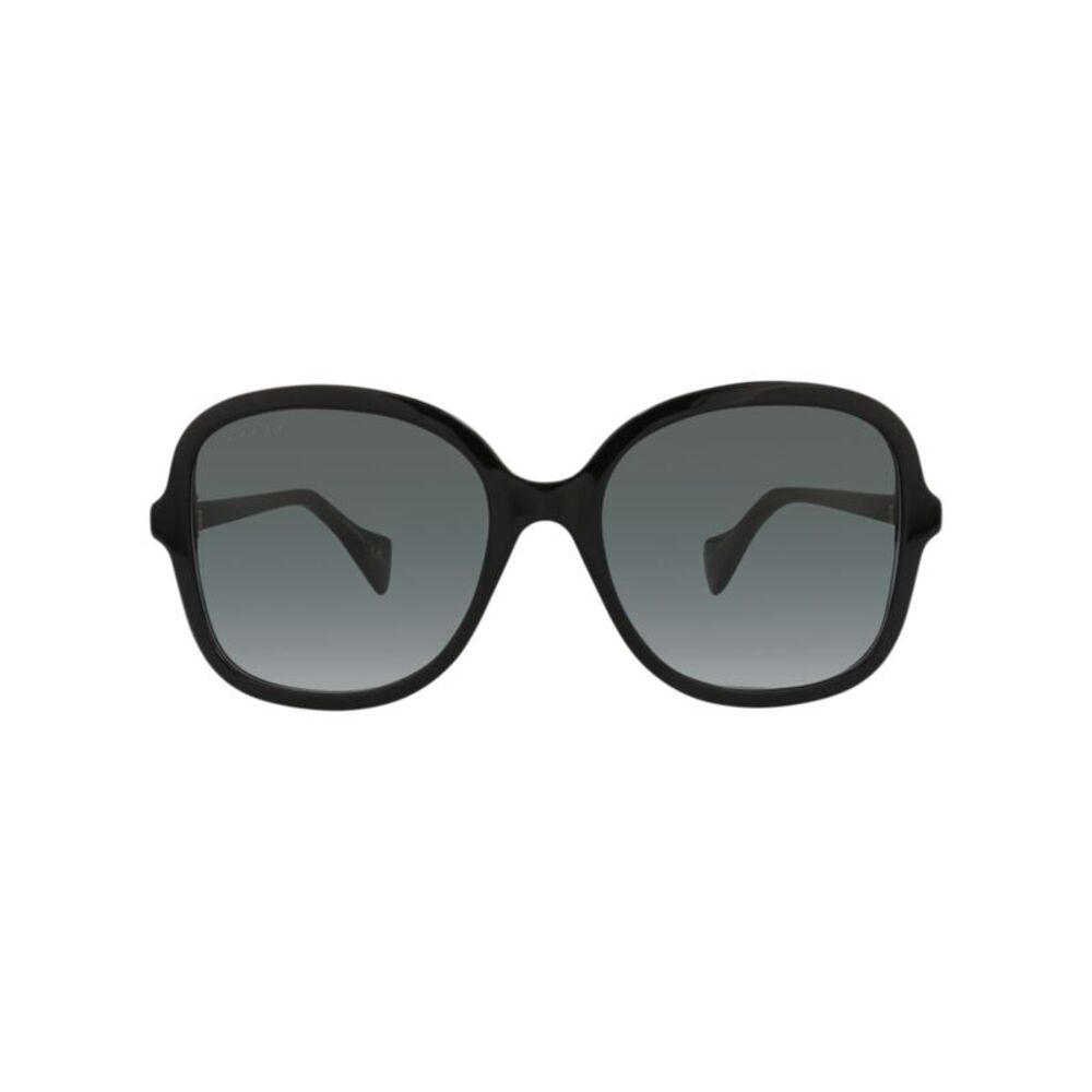 Gucci Round-Frame Acetate Sunglasses Black Womens